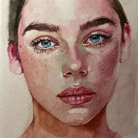 Spectacular Make A Realistic Skin Blending Technique Ideas In Watercolor Portraits