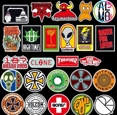 Suplemento deportivo de la razón. Kit 100 Adesivos Logo Marcas Skate - Frete Grátis - R$ 79 ...