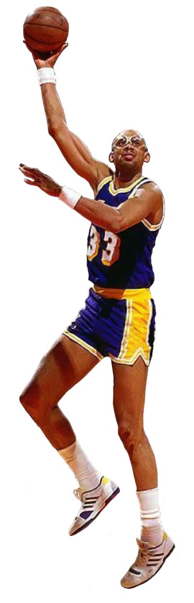 Thinking of Kareem Abdul Jabbar on Black History Month ~ Candy Gourlay png image