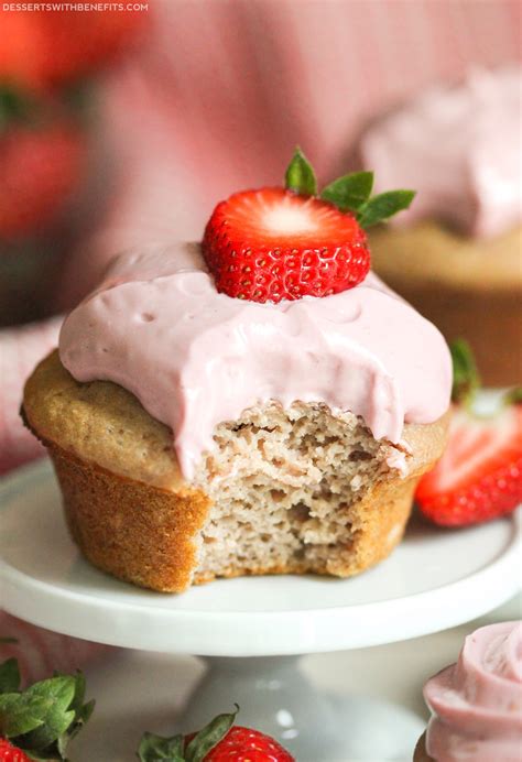 Using a box of organic cake inspiration and ideas. Healthy Strawberry Cupcakes with Strawberry Frosting (sugar free, low fat)