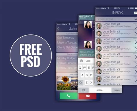Mobile App Ui Design Templates Psd Free Download Printable Templates