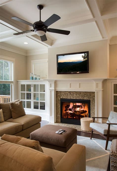 In the living room, we can eat, discuss important business and make decisions that could. Warm classic living room with stone fireplace and built-in ...