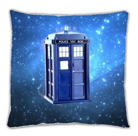 Dr Doctor Who Tardis 18 X 18 Inch Two Sided Image Throw Pillow Final