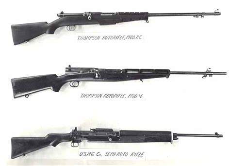 Experimental Semi Automatic Rifles Excluding Garand S And