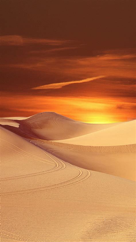 2k Free Download Desert Sunset Desert Dunes Nature Sahara Sunset