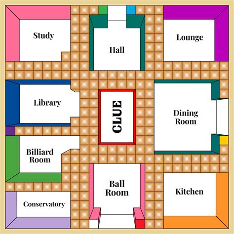 7 Best Images of Clue Board Game Printable - Clue Board Game Rooms