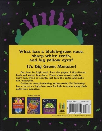 Go Away Big Green Monster De Ed Emberley Album Livre Decitre