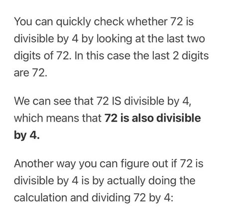 This Definitely Explains How To Know If 72 Is Divisible By 4 Very