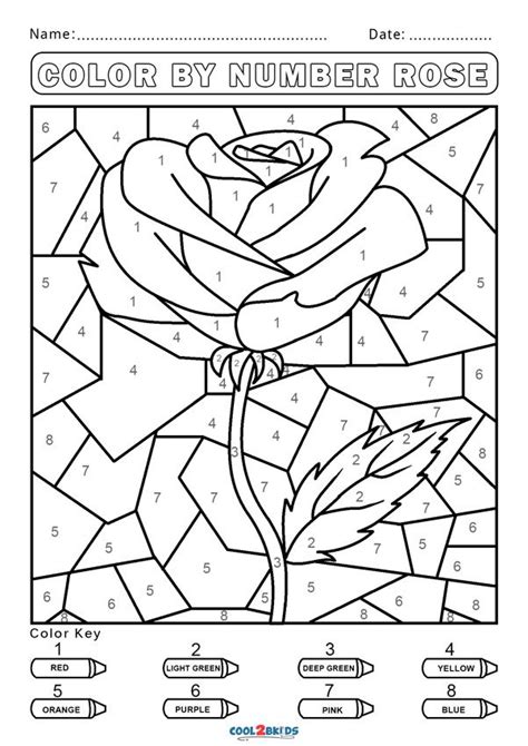 Free Color by Number Worksheets | Cool2bKids | Free kids coloring pages