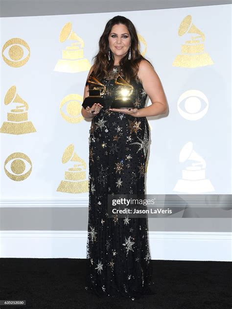 Musician Hillary Scott Poses In The Press Room At The 59th Grammy News Photo Getty Images