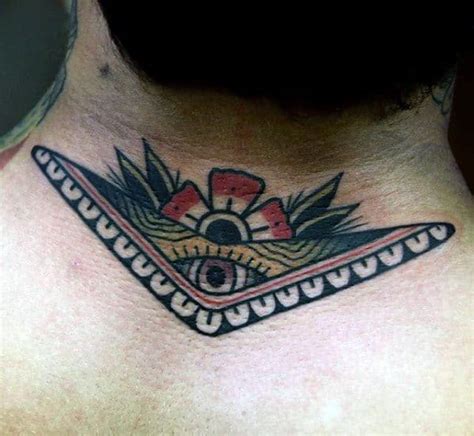 40 Boomerang Tattoo Designs For Men Curved Wood Ink Ideas