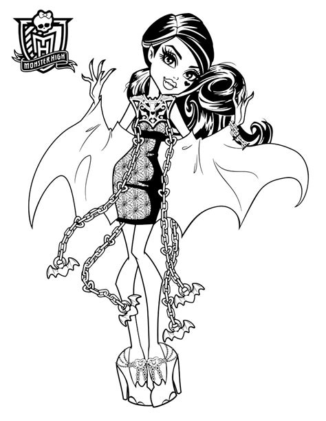 Get Monster High Coloring Pages Printable Iremiss