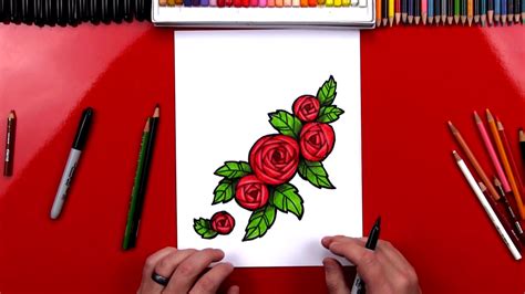 How To Draw Roses Roses Drawing Art For Kids Hub Art For Kids