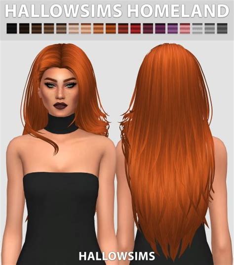 Homeland Hair Conversion At Hallow Sims Via Sims 4 Updates The Sims