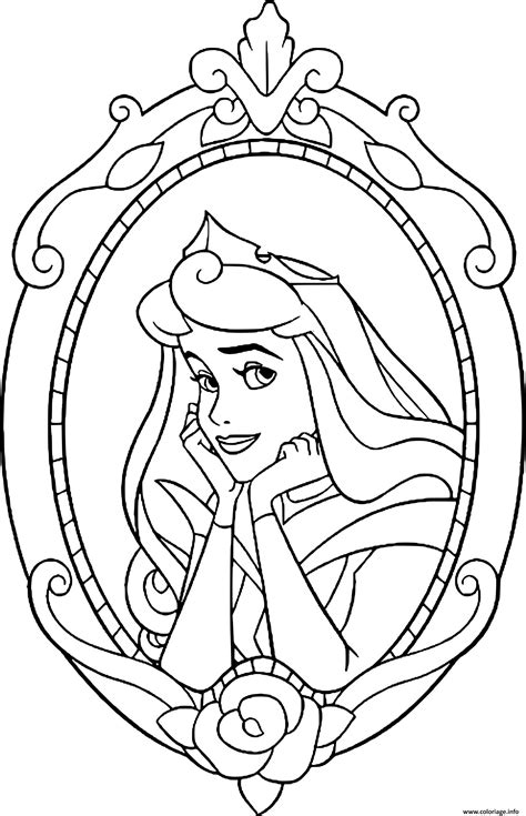 Coloriage Princesse Aurore De La Belle Au Bois Dormant Dessin Disney