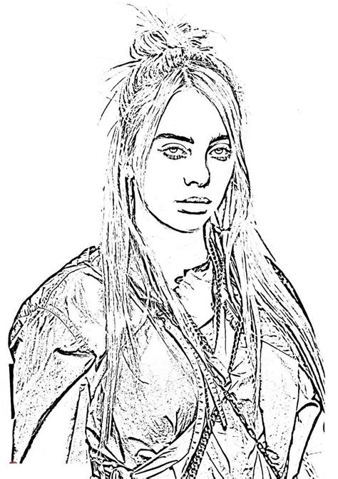 Billie Eilish Hand Drawing Coloring Pages Free Printable Coloring Pages Sexiz Pix