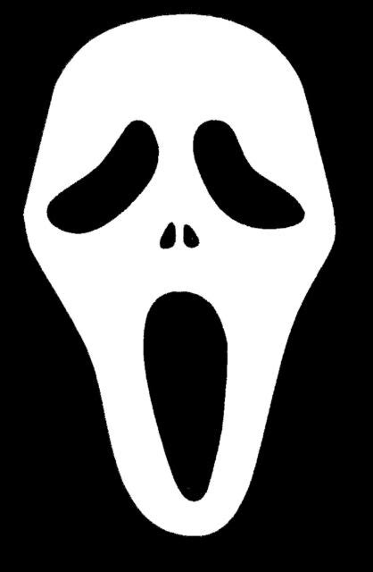 Scream Mask Ghost Face Vinyl Decals Sticker 5 X 3 Buy 2 Sets Get 1
