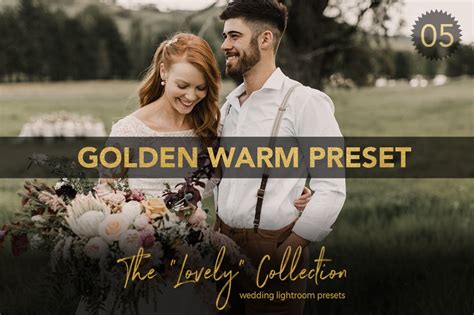 Made by a full time wedding and portrait photographer. Golden Warm Wedding Lightroom Preset | Unique Lightroom ...
