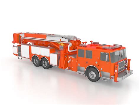Aerial Apparatus Fire Truck Free 3d Models