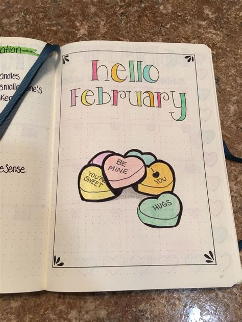 Feb Cover Page Bullet Journal Themes Bullet Journal Month Bullet