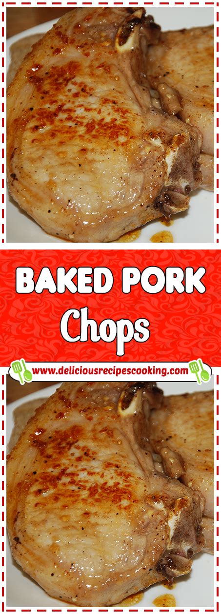 The sauce is just a combination of chicken broth, honey, soy sauce, ketchup, ginger and garlic salt. Baked Pork Chops I | Healthy recipes, Breakfast recipes easy