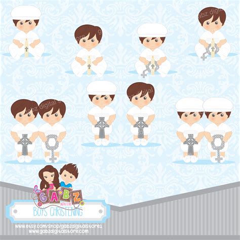 Maybe you would like to learn more about one of these? Boys Christening Baptism Clipart Baby Boy Gabz by GabzClipart