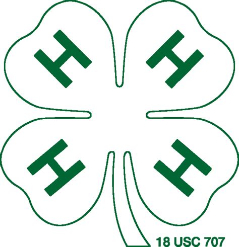 4 H Logos Clip Art Natureartdrawingstreesbeautiful