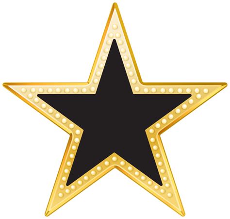 Gold And Black Star Png Transparent Clip Art Image Movie Themed Party
