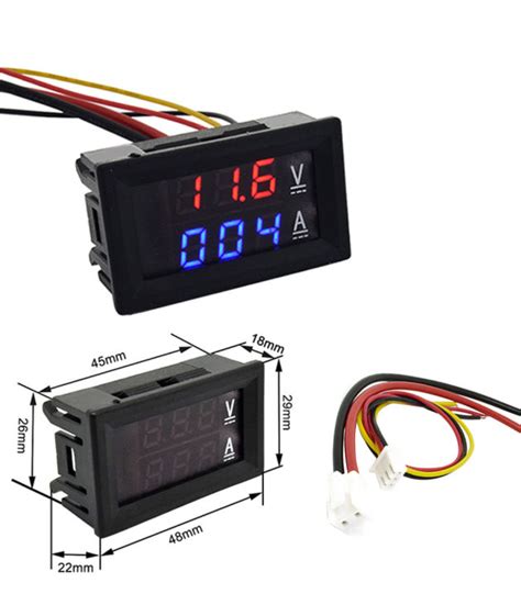 Digital Voltmeter Amperemeter V A Alat Ukur Tegangan Arus Dc