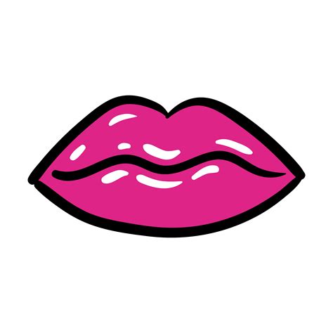 Sexi Mouth Pop Art Line And Fill Style Icon 2592525 Vector Art At Vecteezy
