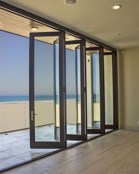 Australian Standard Exterior Double Glazed Aluminium Folding Patio Doors China Aluminum Bifold
