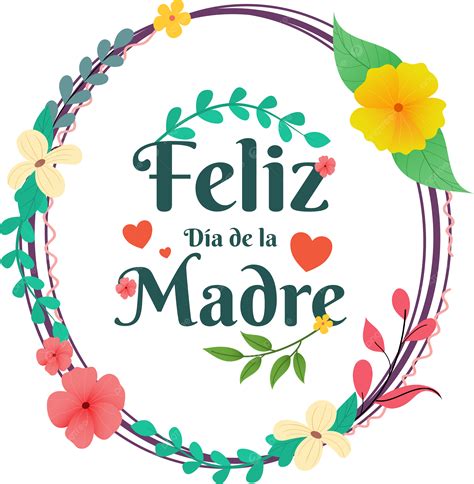 Feliz Dia De La Madre Grußentwurfsschablonenvektor Dia De La Madre