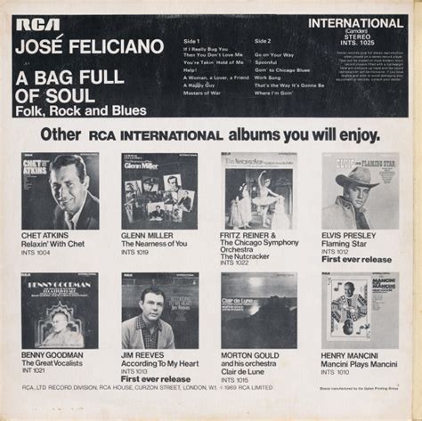 Jose Feliciano A Bag Full Of Soul