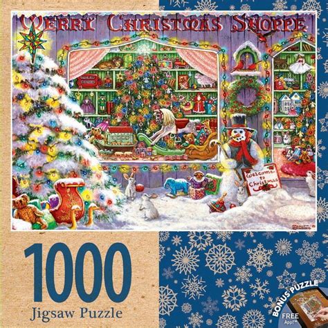 Merry Christmas Shoppe 1000 Piece Jigsaw Puzzle Puzzle Art Puzzle