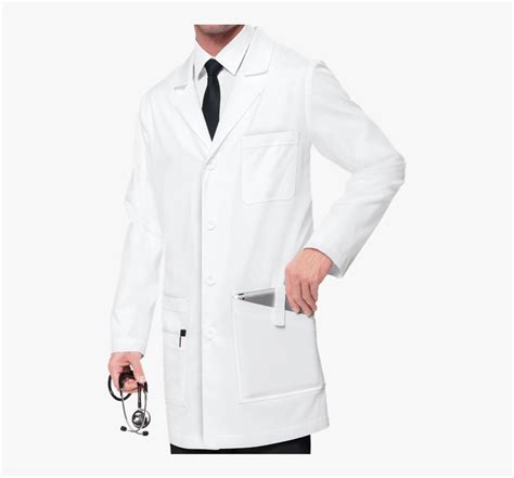 Shown In White - Batas Medicas Para Hombre, HD Png Download - kindpng