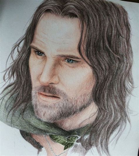 Aragorn By Jessicahirano Watch Report Traditional Art Drawings
