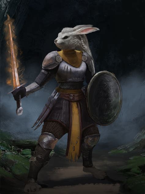 Artstation Warrior Rabbit Concept