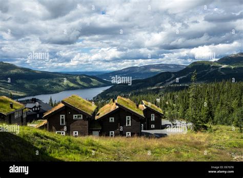Beautiful Landscape Of River And Mountains Sweden Stock Photo Alamy