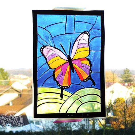 Stained Glass Butterfly Art