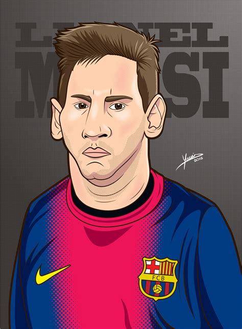 Caricature Of Lionel Messi On Behance