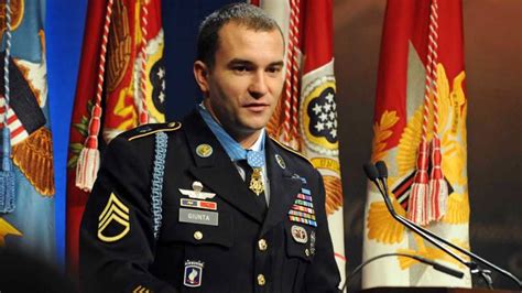 Medal Of Honor Recipient Gives Award To Brigade