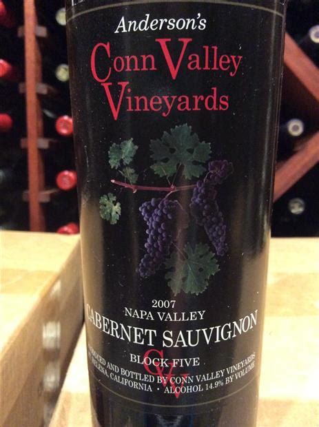 Anderson S Conn Valley Vineyards Cabernet Sauvignon Black Label Block Usa California