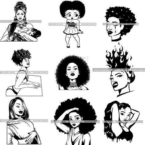 Free 138 Black Woman Silhouette Downloadable Free African American Svg