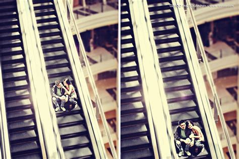 How Abt Just Us On The Escalators D Escalator Photoshoot Train