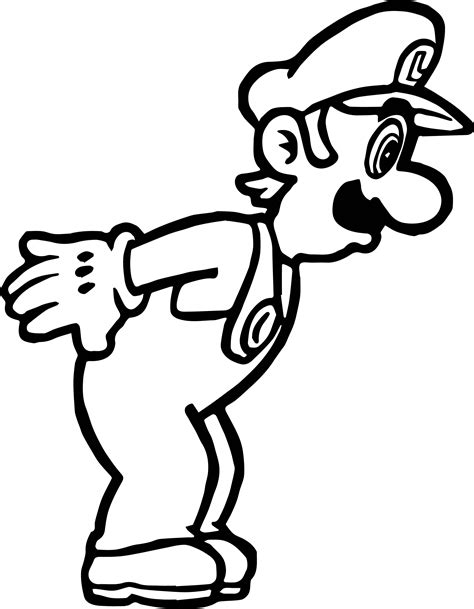 Super Mario Luigi Coloring Page | Wecoloringpage.com