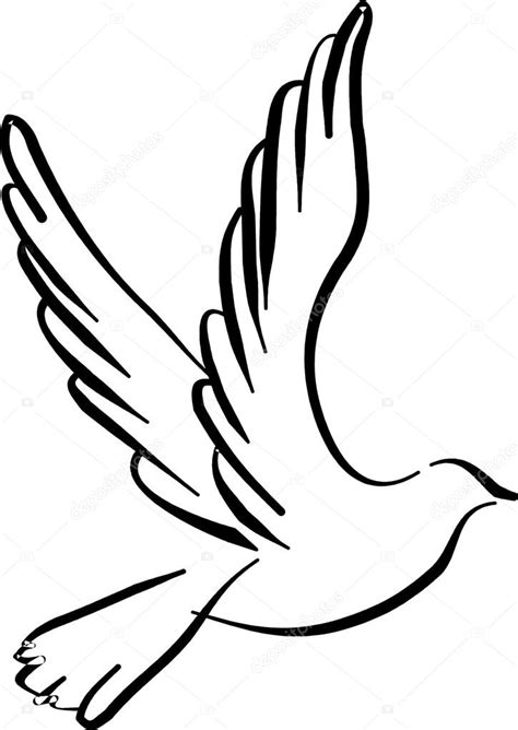 Dove In Flight Drawing At Getdrawings Free Download