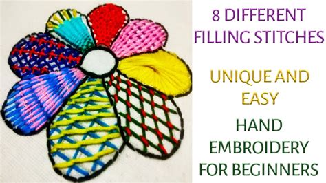 8 Different Filling Stitches Hand Embroidery For Absolute Beginners