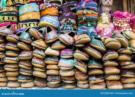 Traditional Turkish Slippers For Sale At Istanbul S Grand Bazaar Stock