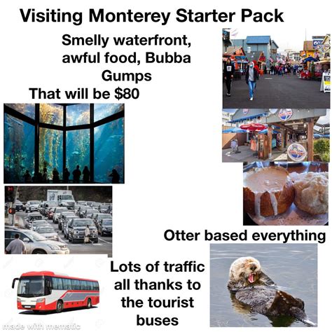 Visiting Monterey California Starter Pack Starterpacks