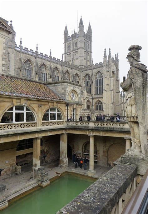 Historic Roman Baths In Bath England England European